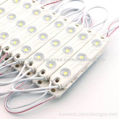 3pcs SMD2835 12V DC Waterproof IP65 Rectangle LED Injection Module Lights with 3-year Warranty